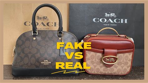 coach bag authentic vs fake|real coach purse.